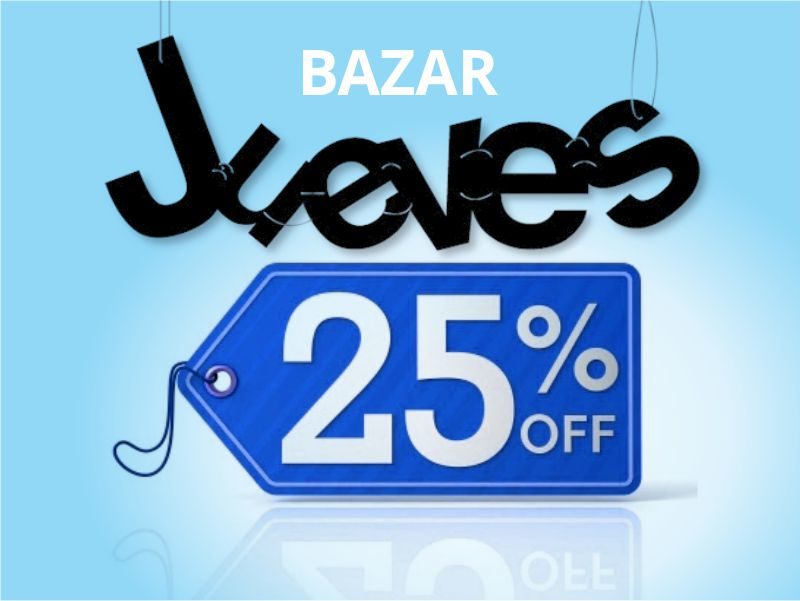 Jueves de descuentos en el Bazar!