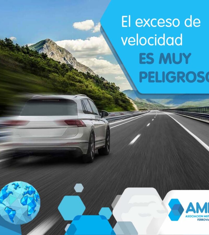 El exceso de velocidad es un modo de conducción muy peligroso.